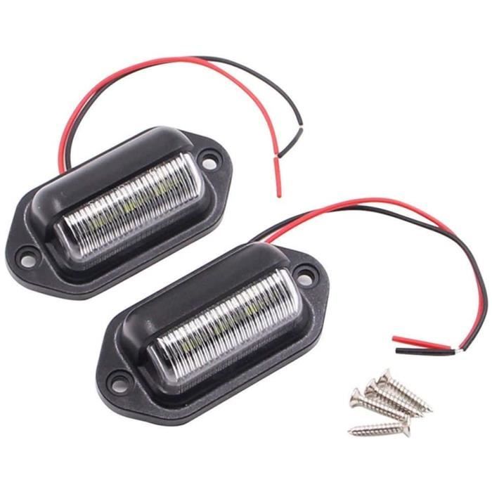 ETUKER LED ECLAIRAGE Plaque Immatriculation 12V~24V LED Feux Arrière De