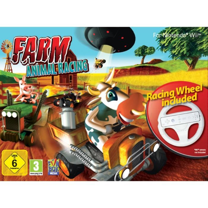 FARM ANIMAL RACING + VOLANT / Jeu Wii Cdiscount Jeux vidéo
