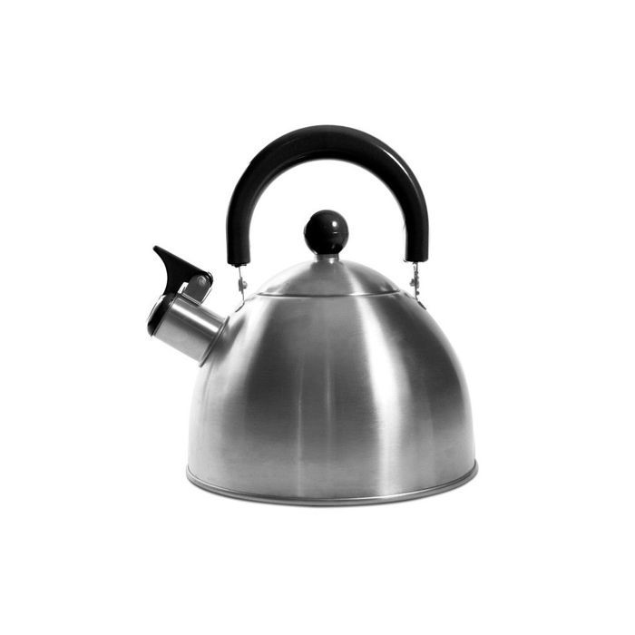 Bouilloire sifflant tous feux - Inox - 1,5L - Noir