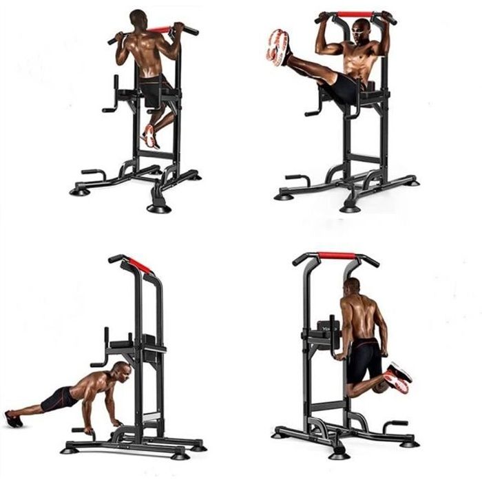 NOUVEAU Chaise Romaine Barre de Traction Musculation Station Traction Dips pour l'entraînement