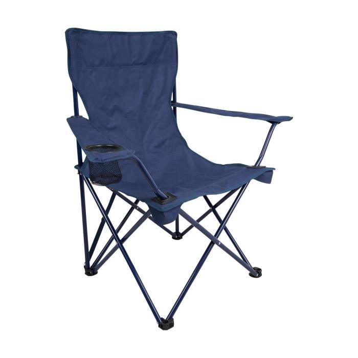 Chaise Fauteuil Extérieur Pliable Confort Jardin Camping Voyage Acier