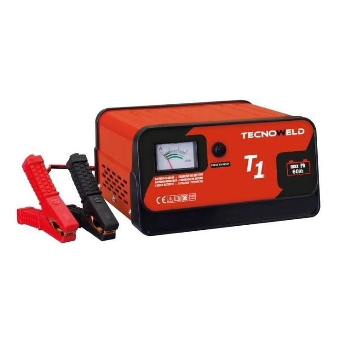 Chargeur de batterie TEC 1- 12V - Chargeur batterie voiture jusqu'à 40 Ah-Protection thermique et inversion de polarité