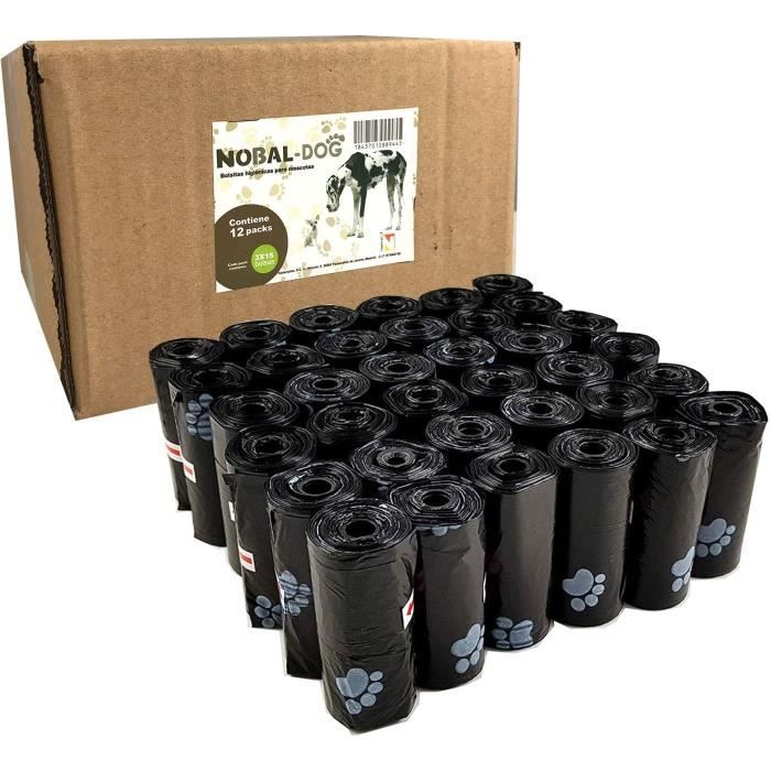 Pelles et sacs ramasse-crottes chien Nobal-Dog 540 Sacs pour Les excréments Merde Chien Animaux Chat Animaux 36 Rouleaux 61286
