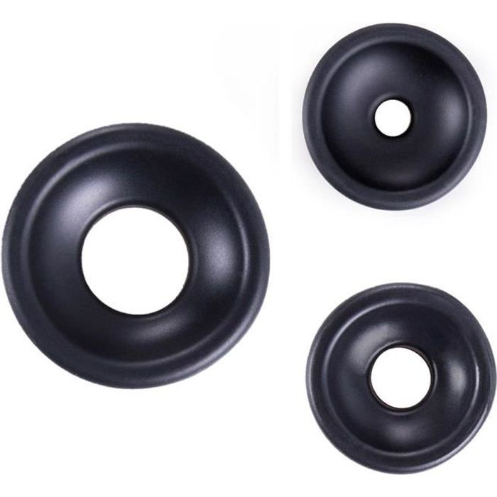 Silicone remplacement pénis pompe manchon couverture Extender anneau accessoire pénis pompe agrandisseur dispositif - Type Black M