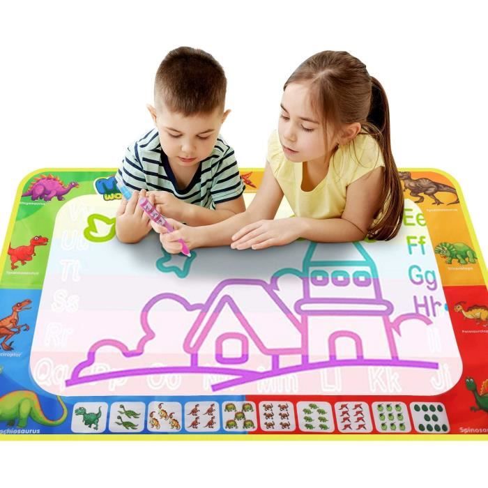 ARDOISE MAGIQUE JUMPER Magic Doodle Water Mat (110x80cm), Dessin Doodle Mat, Water Magic Painting Pad, Education Arts and Learni248