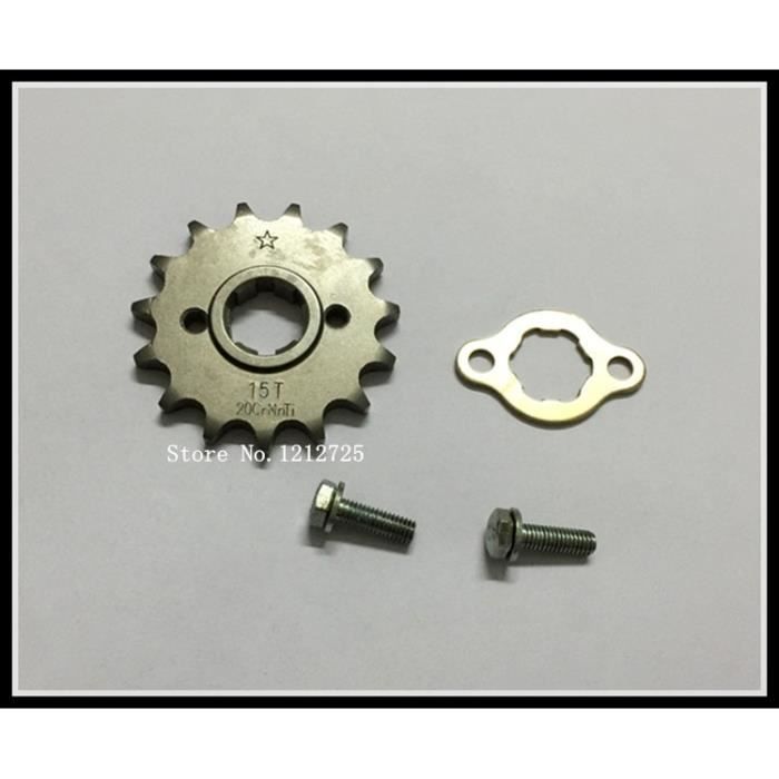 Pièces Auto,Zongshen – pignon de transmission de moto et de quad Lifan, CG125 CG150 CG200 428HV 15T