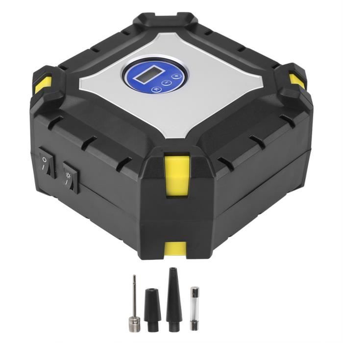 ZJCHAO compresseur d'air électrique Compresseur d'air électrique de pompe de gonflage de pneu de voiture numérique 12 V 100 PSI