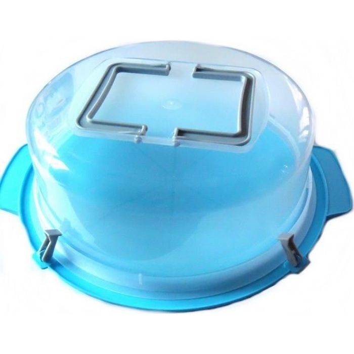 Cloche à gâteau 30 cm transport tarte poignée boite GUIZMAX