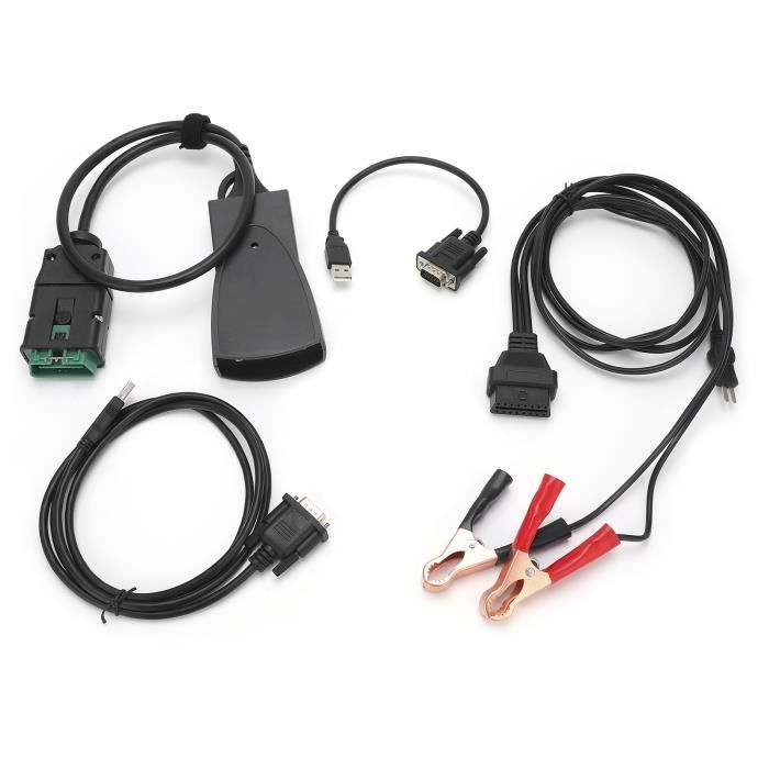 HURRISE adaptateur de diagnostic Câble de Diagnostic Diagbox V7.83 Lexia 3 Remplacement pour Citroen CZERO C1 C2 C3 DS3