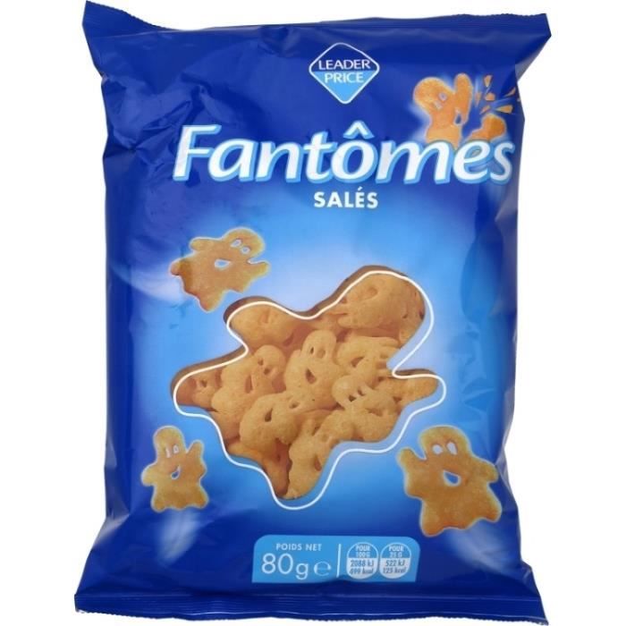 Snacks fantômes salés 80g Leader Price