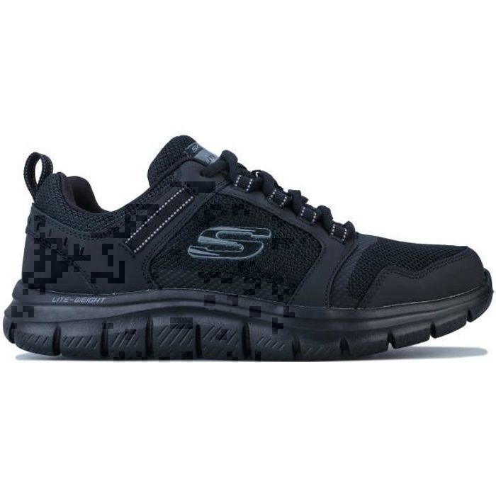 Baskets Skechers Track Knockhill Pour Homme En Noir.