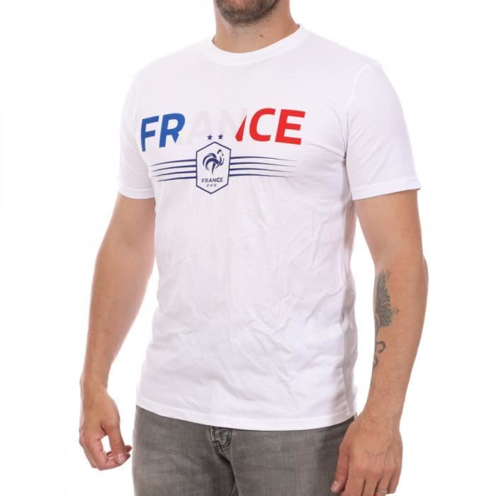 T-Shirt Blanc Homme FFF Logo