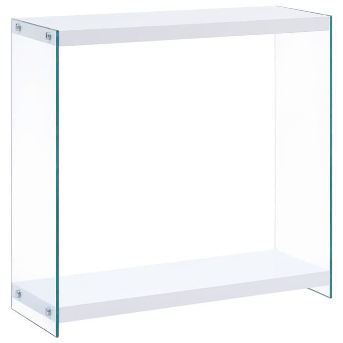 Moderne Table console Blanc 80x29x75,5 cm MDF