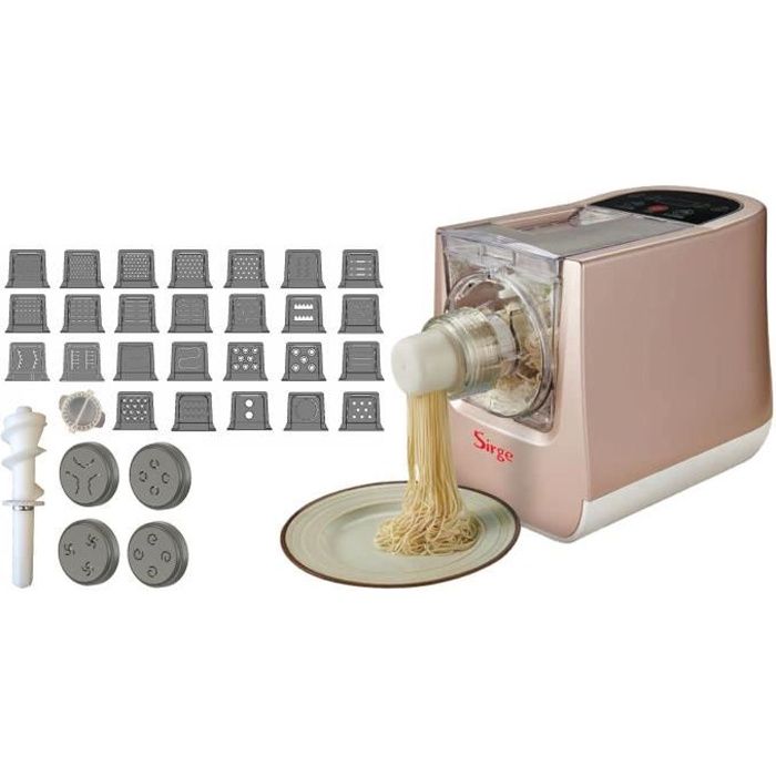 Sirge Machine à pâtes PASTARIT30, 300W, 100% automatique, 600g, 30 disques de pâtes, Nettoyage facile