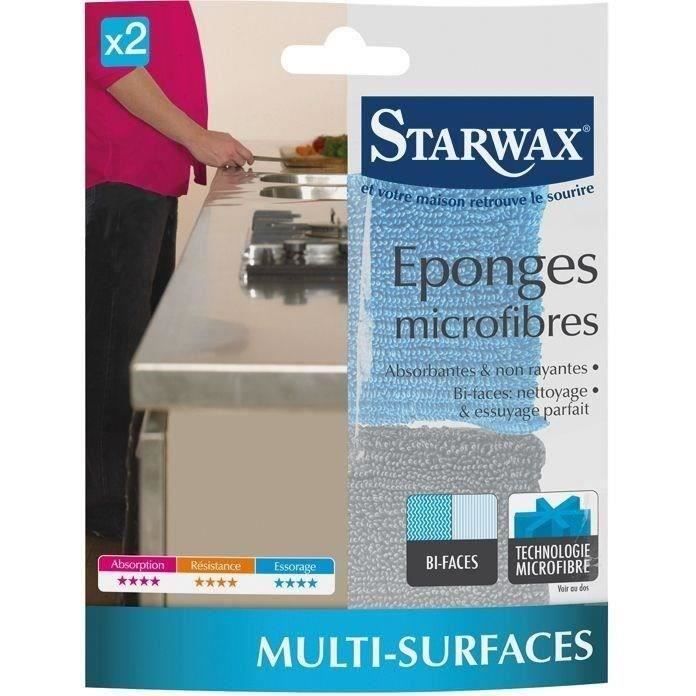 STARWAX - Eponges microfibre x2