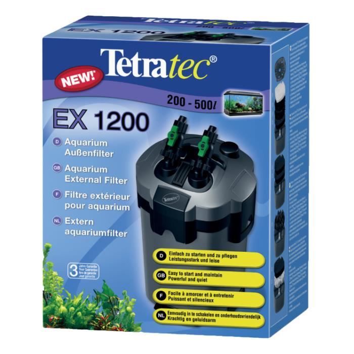 TETRA Filtre Extérieur Ex 1200 Plus - Pour aquarium