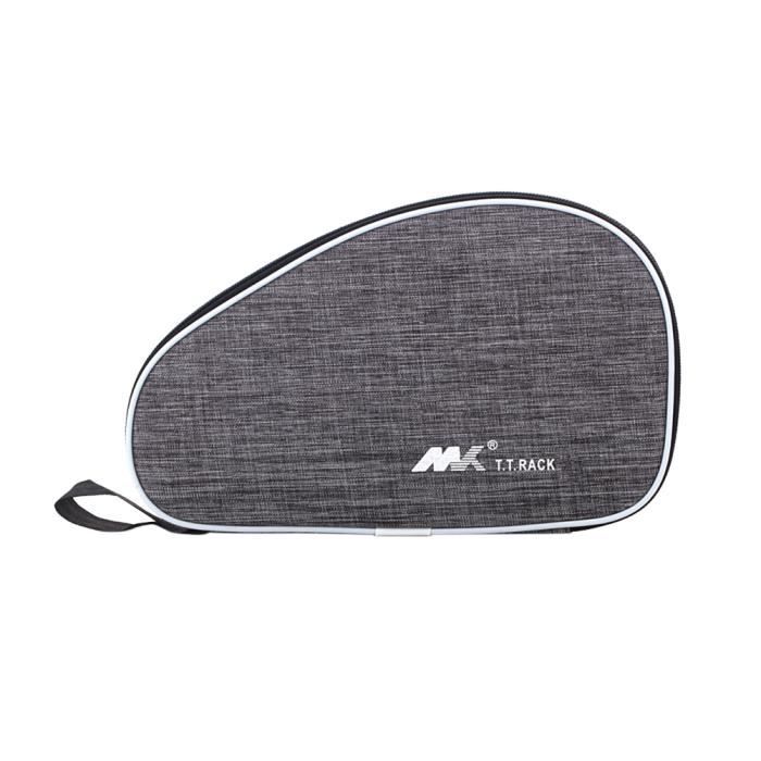 1 Pc Tennis De Table Bat Sac Gris Professionnel HOUSSE DE RAQUETTE DE TENNIS DE TABLE - SAC DE RAQUETTE DE TENNIS DE TABLE