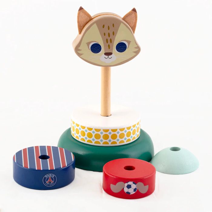 Jeu De Pyramides En Bois – Jouet Ancien Pour Enfant, Vintage