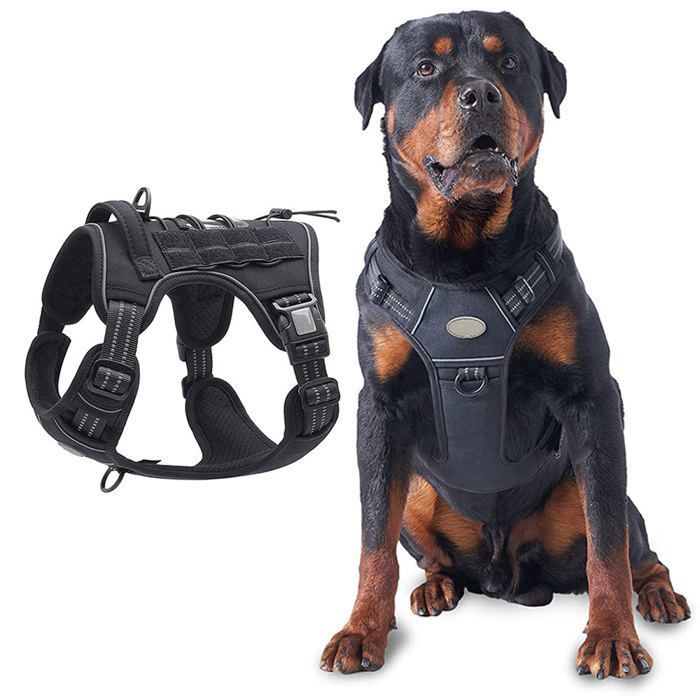 Comparer les prix de Harnais de dressage anti-traction pour chien Gilet de dressage réfléchissant réglable pour animaux de compagnie Easy Control XL