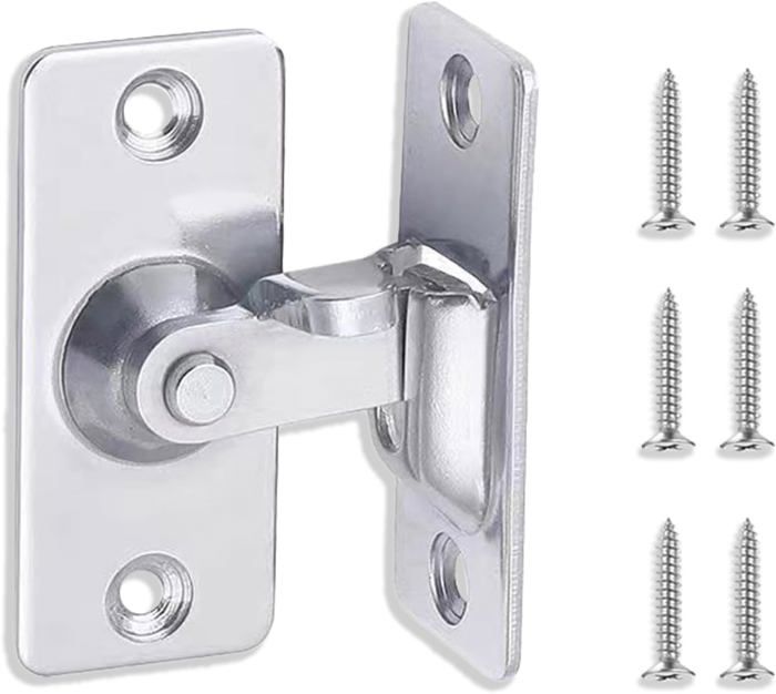 Verrou de Porte,Verrou Loquet Porte,4 Pcs Verrou Portail Coulissant