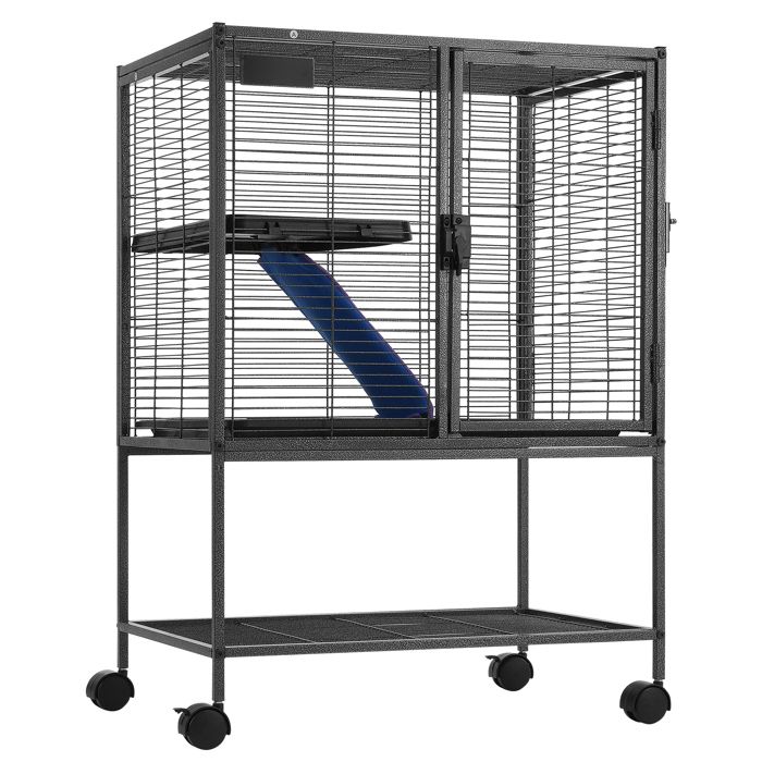 Cage à Furet - DUOKU - JM-XC-081 - 2 Niveaux - Spacieuse - Facile à Assembler