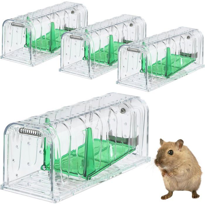 EKKONG 2PCS Piège à Souris, Vivant Piège à Rats, Réutilisable Piège