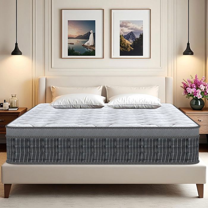 Matelas 160x200 cm Oeko-TEX® matelas en Mousse à Mémoire de Forme Respirable 10 Zones Confort Sommeil Réparateur Épais 26cm