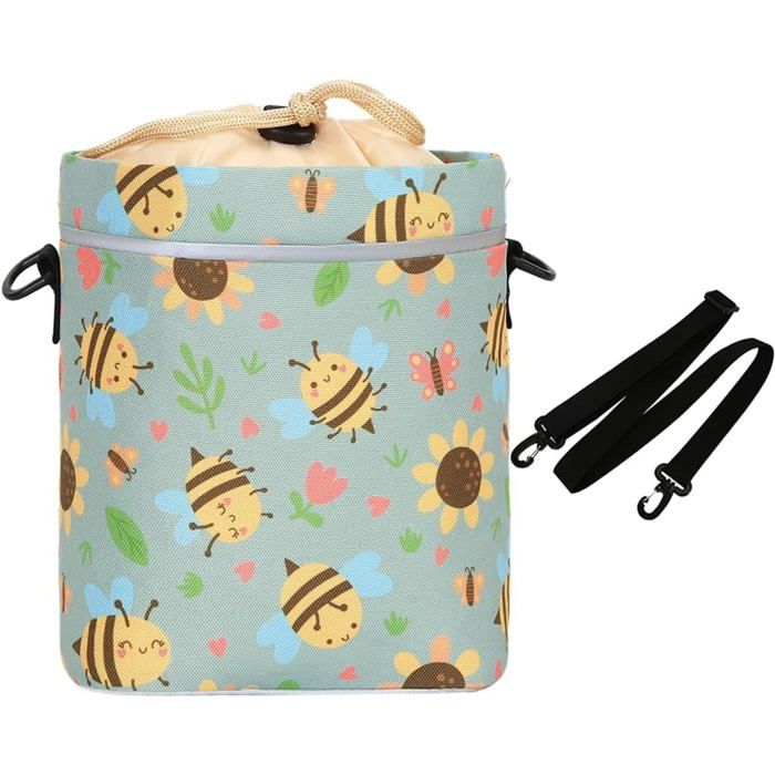Panier Velo Enfant avec Bandoulière Amovible Sacoche de Guidon de Vélo pour Enfant Sac de Guidon Coloré pour Trottinettes