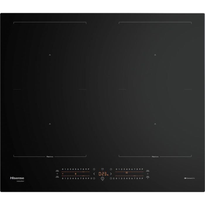 Plaque à induction Hisense 4 zones à induction Vitrocéramique Commande tactile fluide Face avant