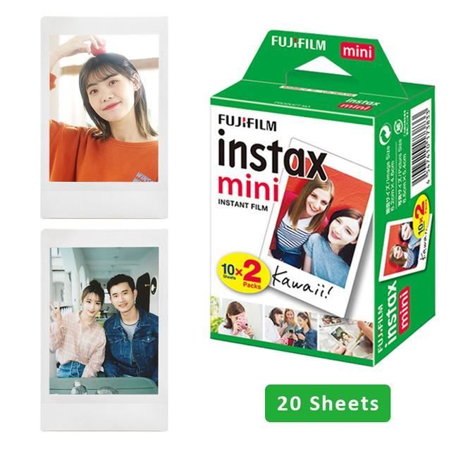 Pack 16 feuilles papier photo pour Polaroid Go Cadre Blanc