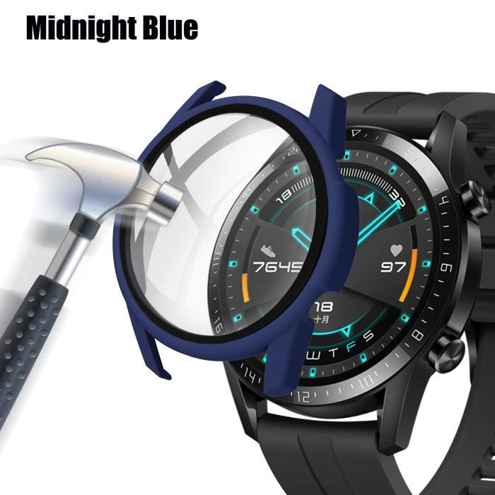 Montre connect e HUAWEI GT 2 42mm bleu nuit Coque en verre