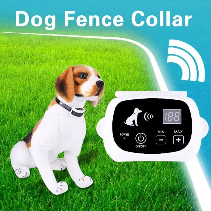 Meilleurs prix pour Système de confinement rechargeable pour animaux de compagnie avec collier de clôture électrique sans fil pour chien