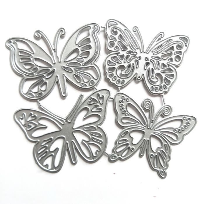 Dies de Decoupe Scrapbooking Matrice Papillons Forme Gaufrage Matrice