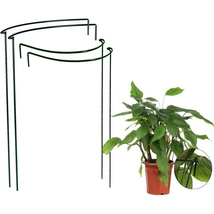 HDGSAFD Lot de 20 tiges de support pour plantes en pot, 27 cm, vert HDGSAFD Lot de 20 tiges de support pour plantes en pot, 27 cm, vert