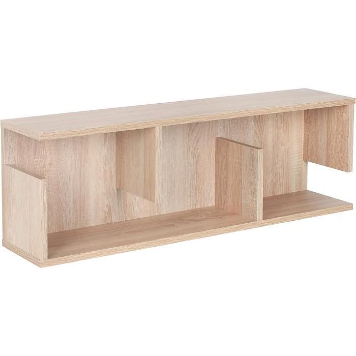 Étagères Murales 4 Pcs Chêne Sonoma 80x9x3 Cm | Leroy Merlin