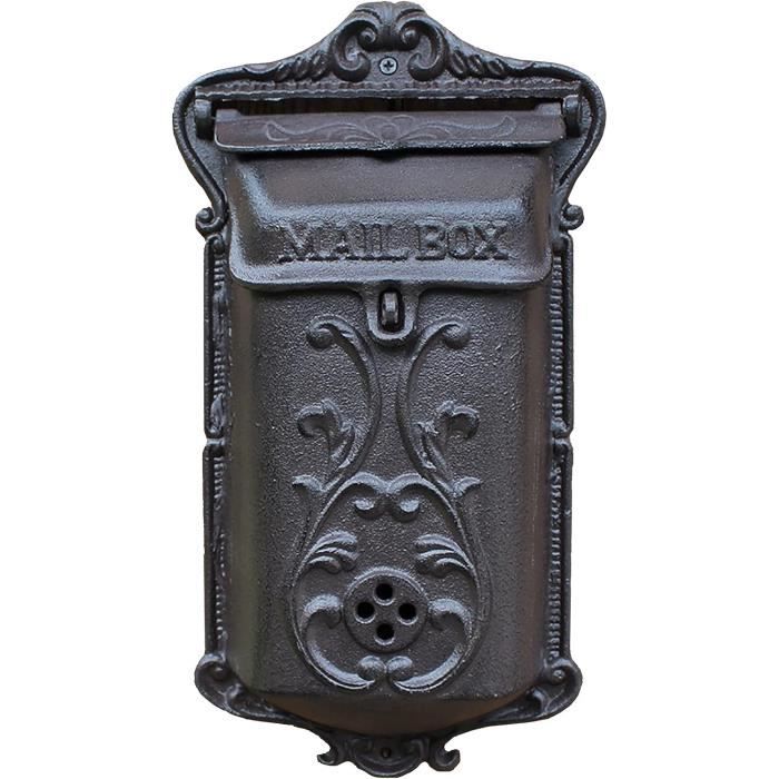 Boîte à Lettres Boîte Aux Lettres en Fonte pour Extérieur et RésidentielBoîte Aux Lettres Murale