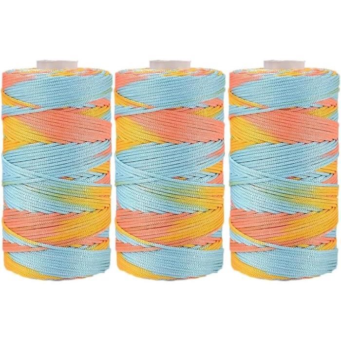 Macrame Rope 4 mm 100% coton recyclé.250g - Happy Hand