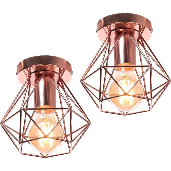 Tempas Lustre Suspension Pendentif Vintage Lampe de Plafonde en Verre