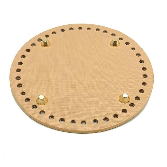 Sourcing Map Crochet Panier Bases, 5.5"(14cm) Bois DIY Rond
