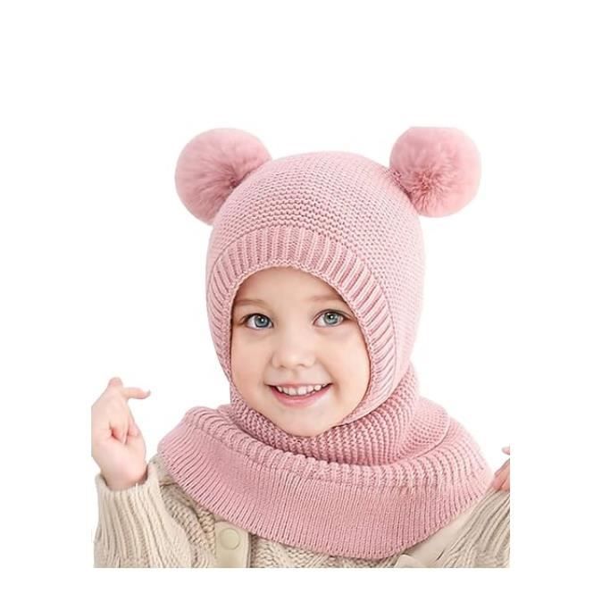 Chapeau Bonnet Enfant Hiver Bébé Fille Garçon Ensemble Bonnet