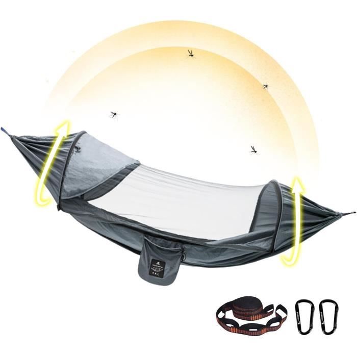 Hamac Tente De Camping 1 Personne – Night Cat – Avec Moustiquaire Et Rangement