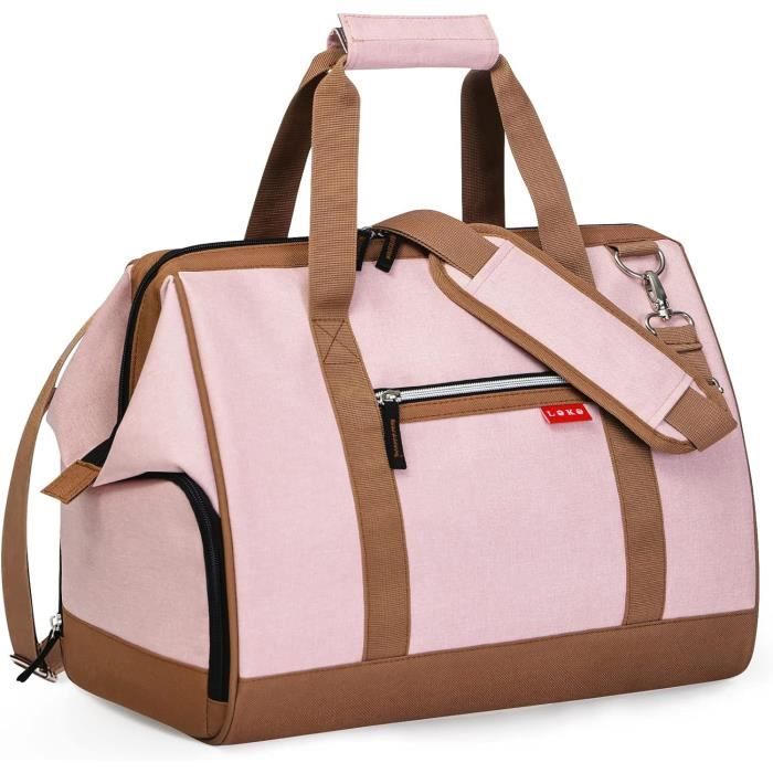 Petit Sac De Voyage Femme 33L Leger Et Petit Sac Weekend Femme Sac De Sport Pour Cabine Avion Sac Maternite Grande Ouvertur H3143