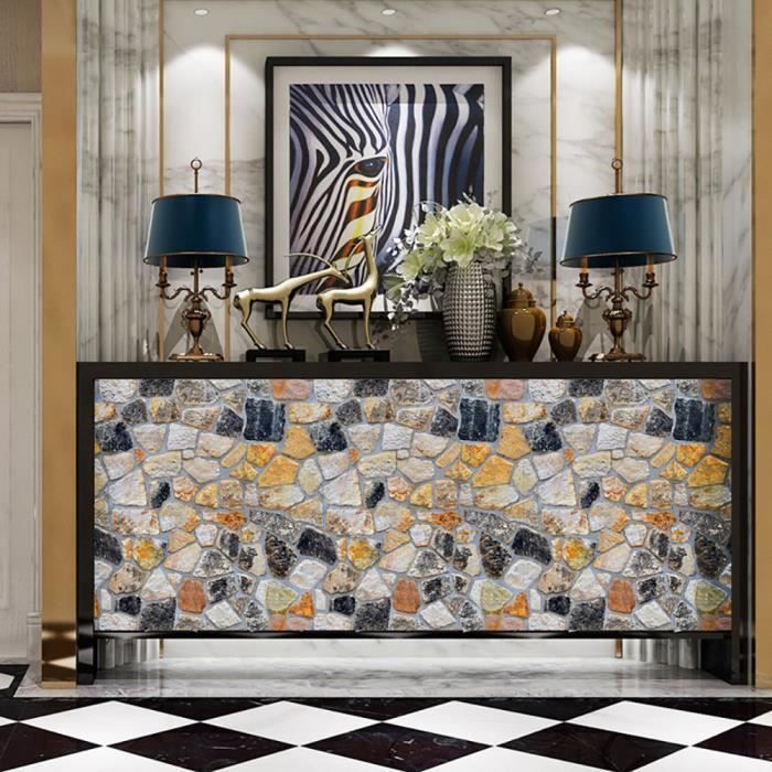 Noël décoration de Noël Papier peint 3D brique pierre effet rustique