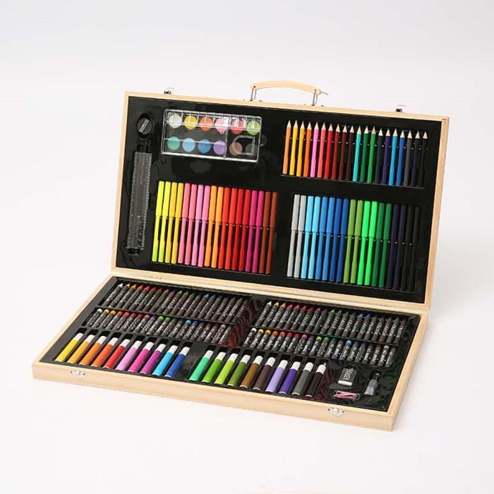 Kit De 180 Crayons De Couleur Pour Adultes - Boîte Métal Pour Coloriage Et Dessin