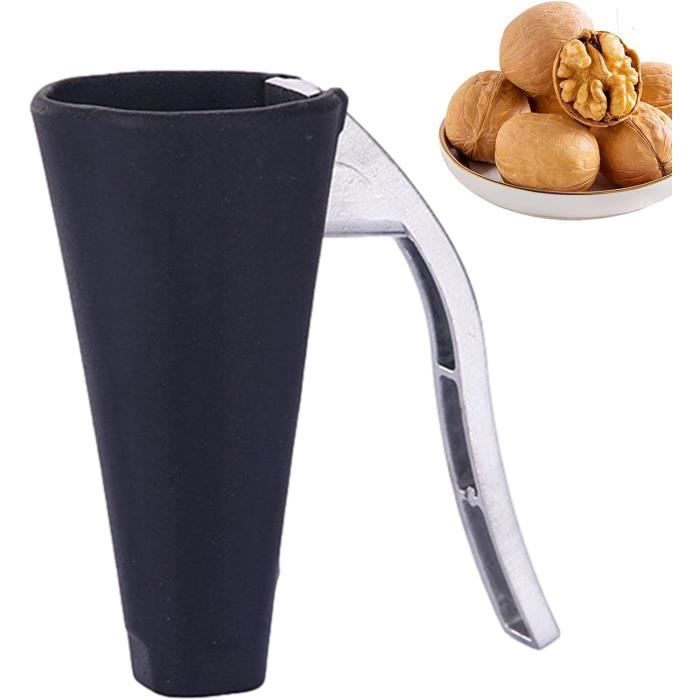 Casse-noix En Acier Inoxydable - Pour Noisettes, Noix, Amandes, Avec Pic à Coque, Longueur 21 Cm, Noir