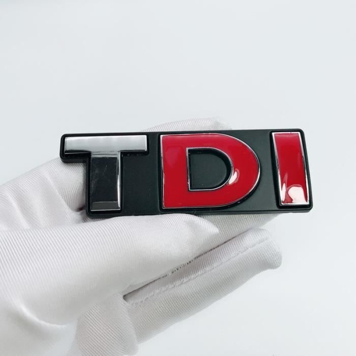 Logo emblème de calandre | En métal TDI pour voiture, emblème de Badge de calandre avant de voiture [621996C]