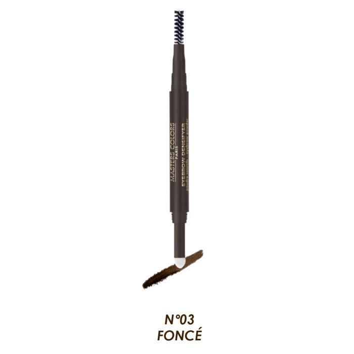 Masters Colors - Densifyer 03 Poudre Pour Sourcils Avec Brosse - 0,5g, Teinte Foncée