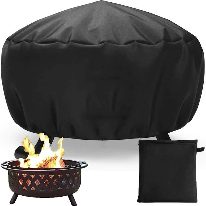 Housse Protection Brasero Extérieur Livivo - Polyester Oxford 600D Imperméable - Résistant UV - 135 Cm Hauteur