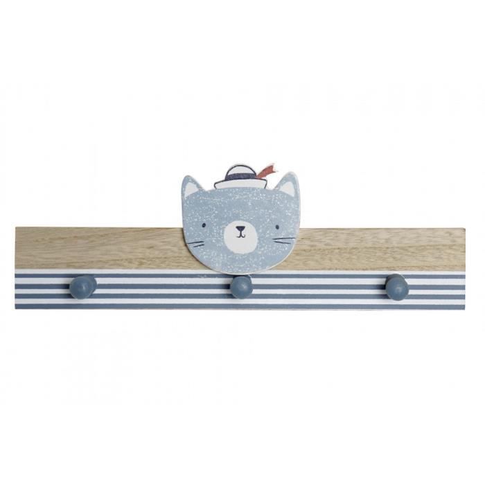 Porte Manteau Mural Enfant En Bois Avec Un Crochet 3 La Conception De Chien Marin Pour Les Enfants 33x4x11 Cm Cdiscount Maison