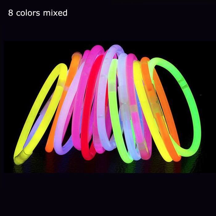 Bracelet lumineux couleurs mix